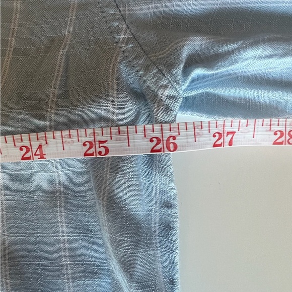 NWT Ladies XL American Eagle TIE BACK Light Blue Stripe Shirt - Picture 12 of 15